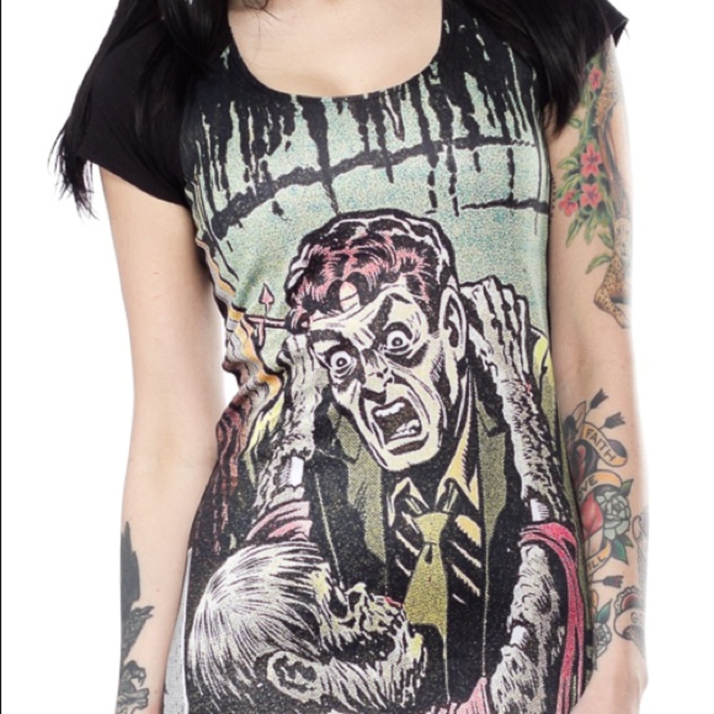 Sourpuss Tales from the crypt shirt dress